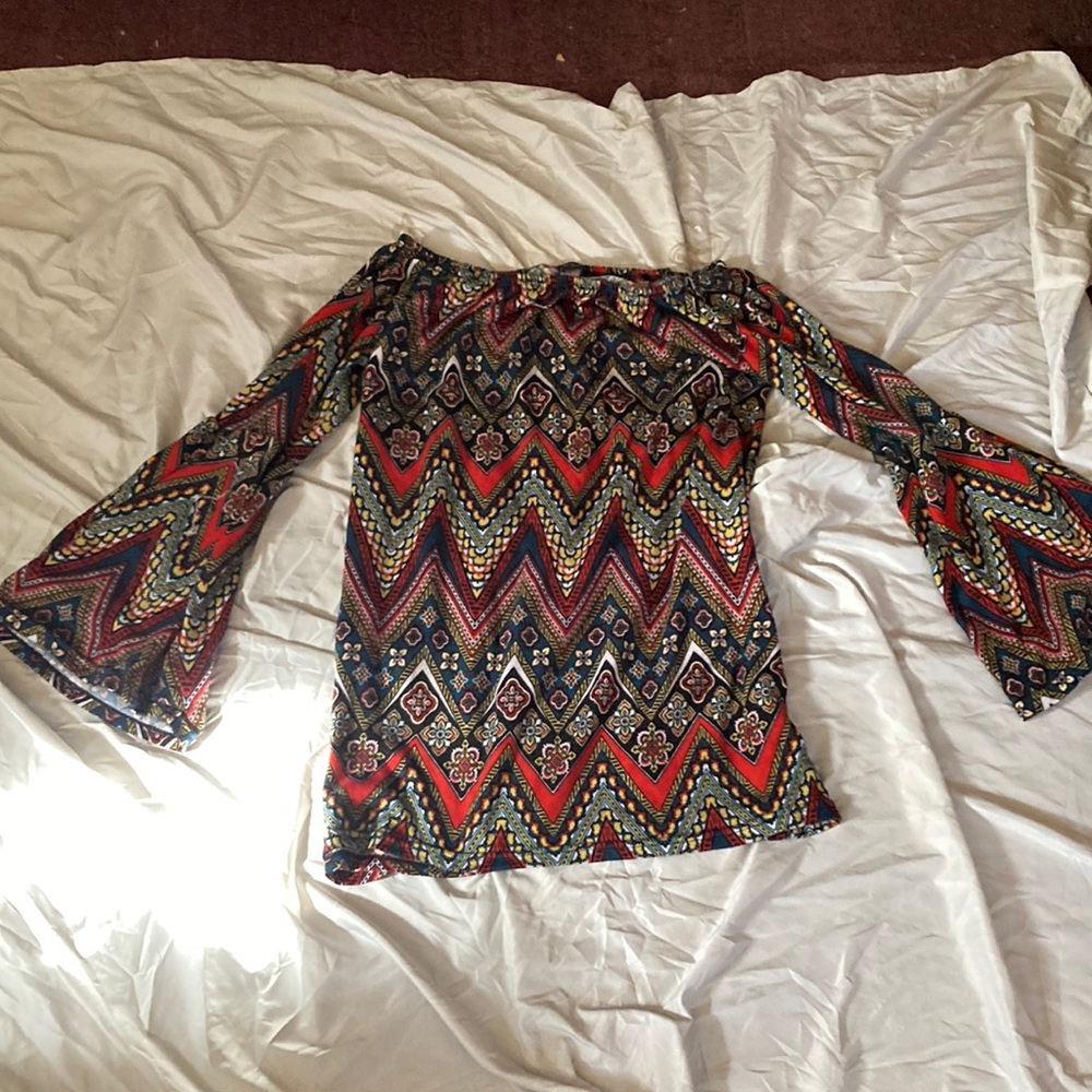 Off the shoulder boho sweater